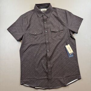 Kenneth Cole Reaction Slim Fit Stretch Water Repellent Button-Up Shirt S